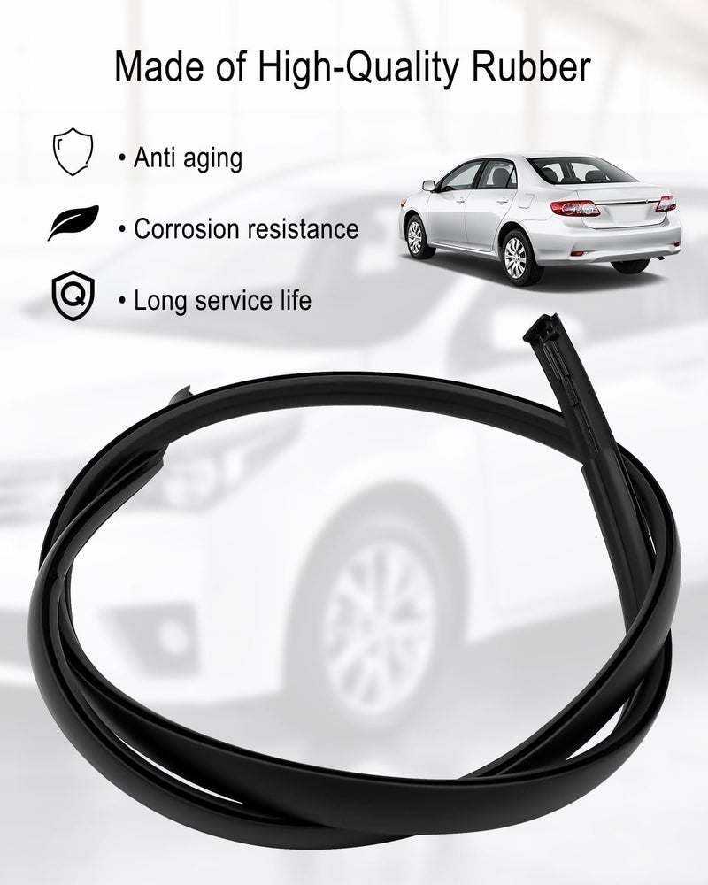 ULZOZN Roof Trim Molding Kit Sealing Strip Compatible with Toyota Corolla 2009-2013 Replace 75555-02110 75556-02120, Left and Right - Image 2